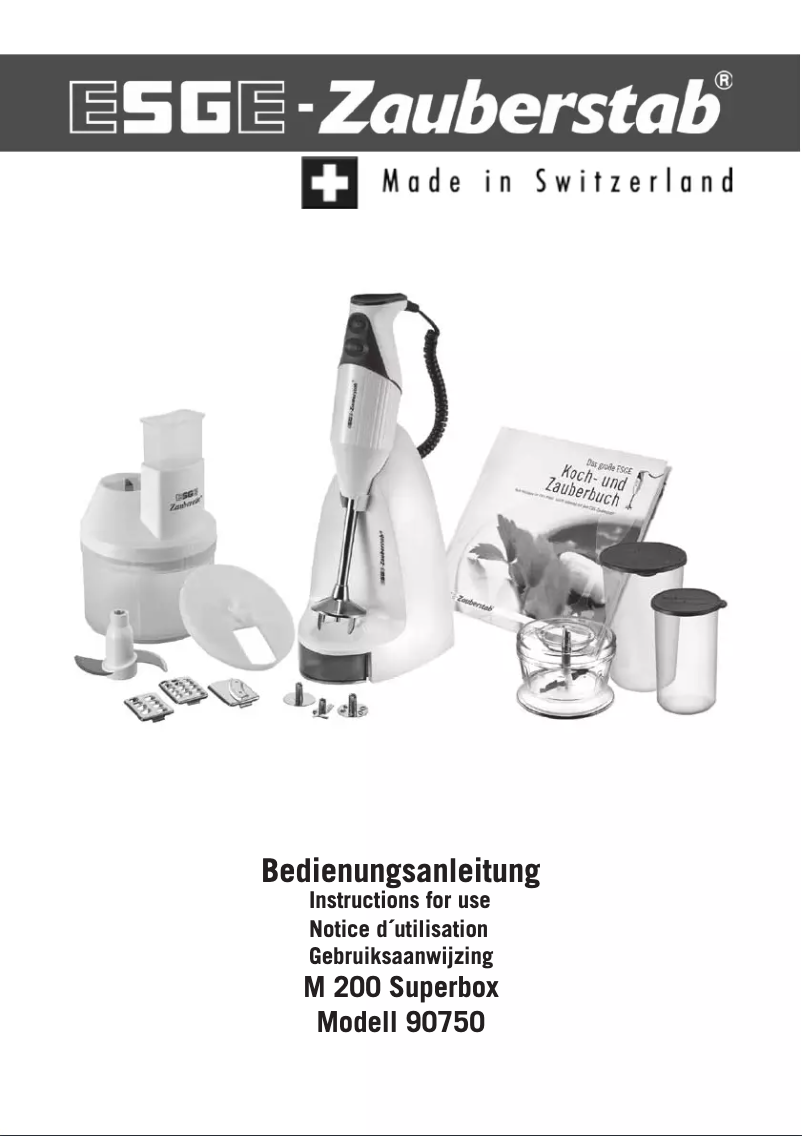 Page 1 of the manual User Manual ESGE M 200 Superbox