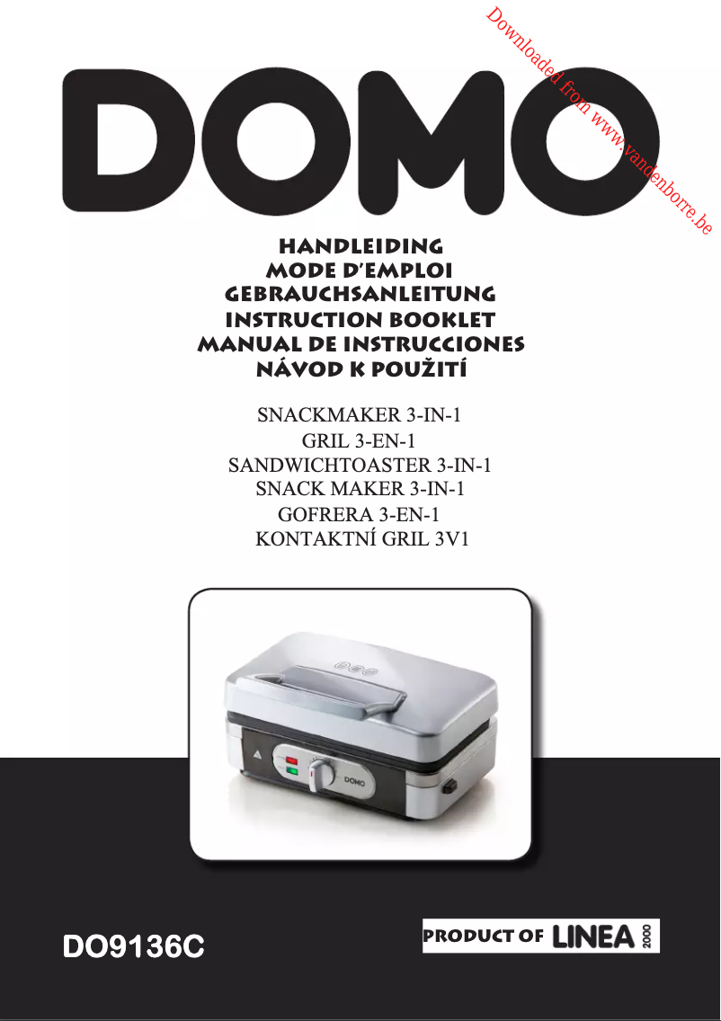 First page image of the manual for DO9136C