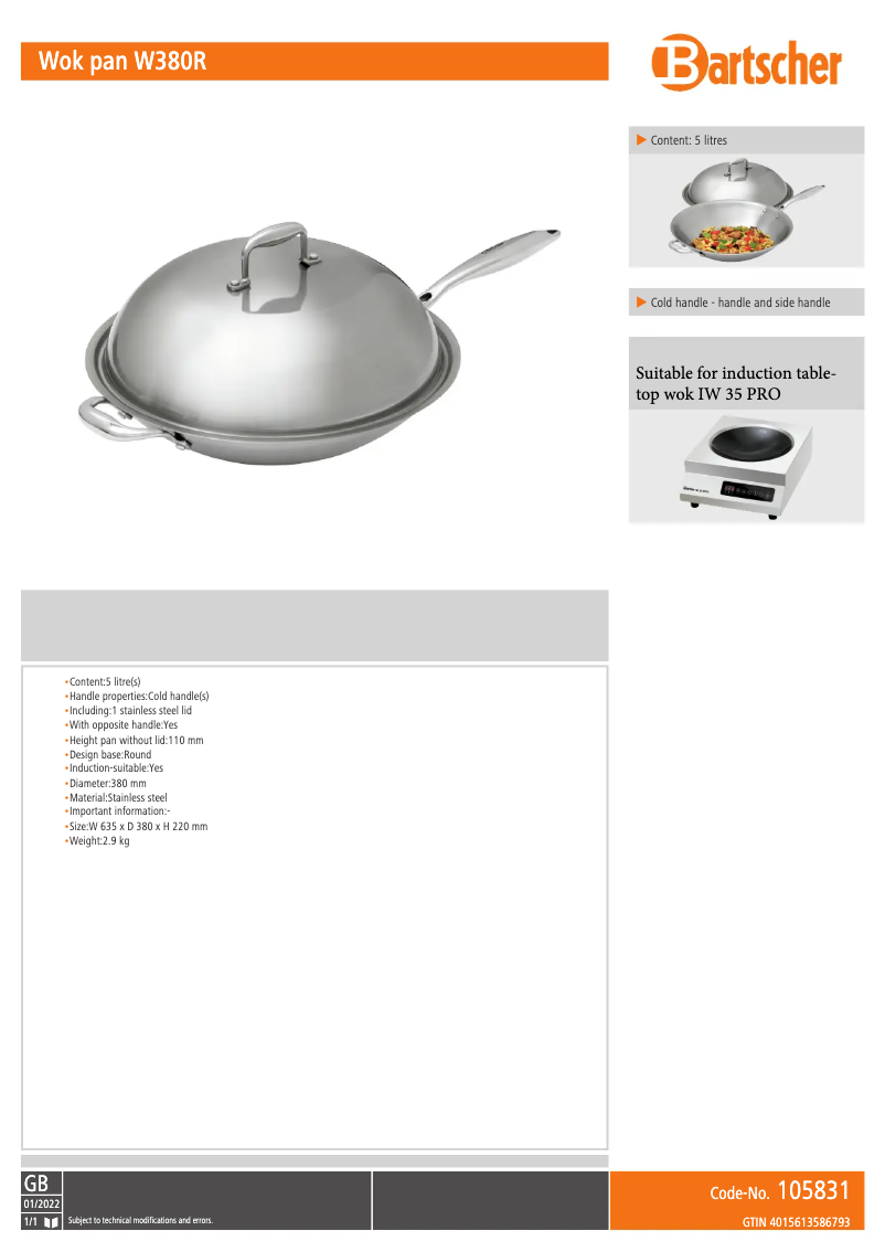 First page image of the manual for W380R