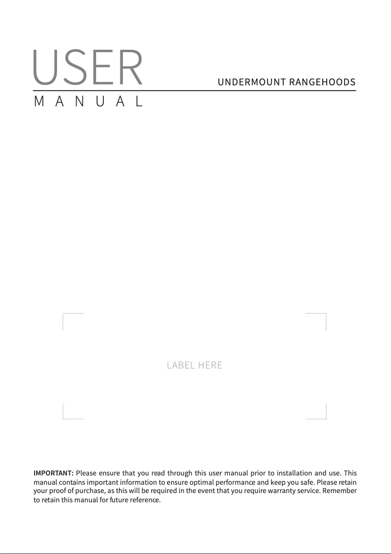 Page 1 of the manual User Manual Tisira WPRU75ASL