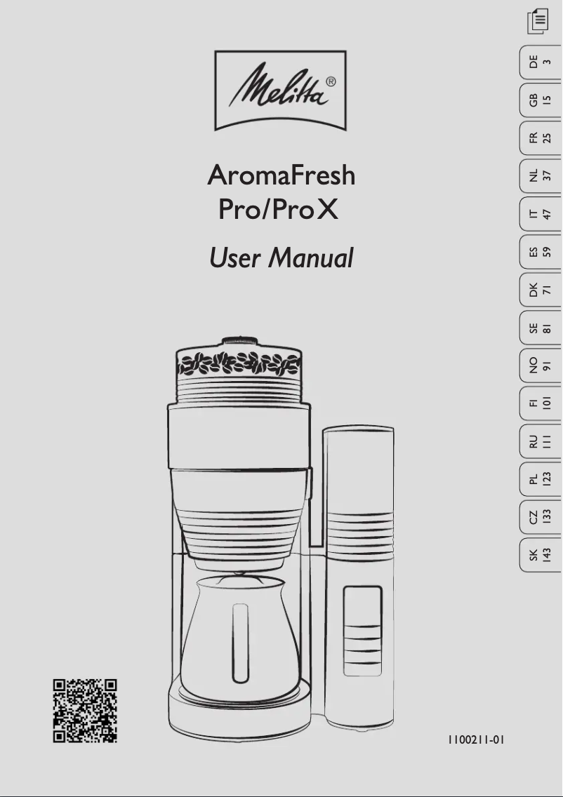 First page image of the manual for AromaFresh Pro X