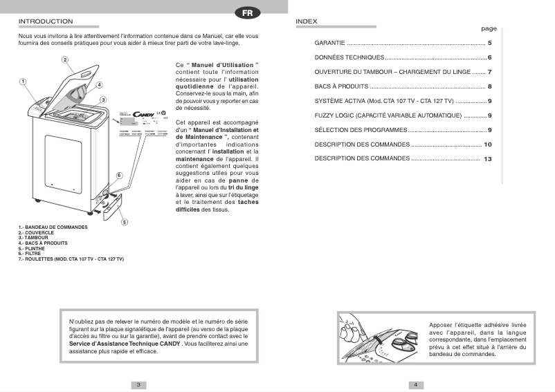 First page image of the manual for LBCTL84TVSYC
