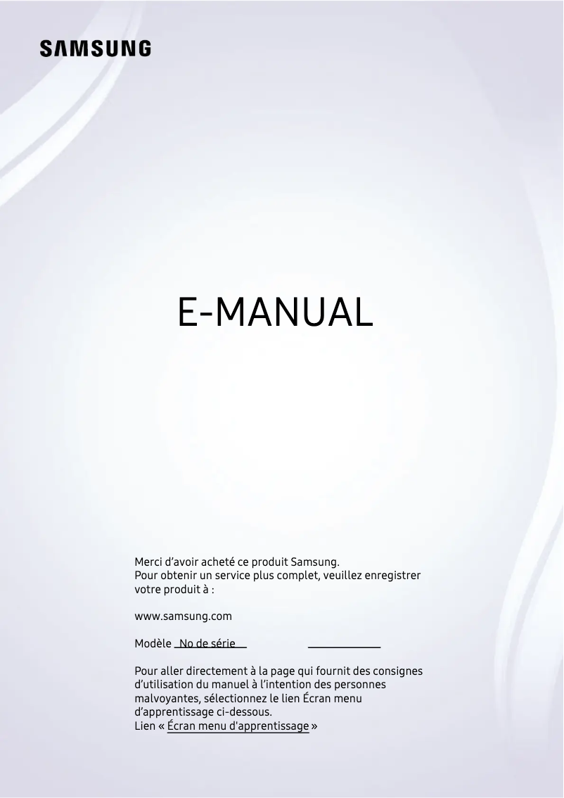 Page 1 of the manual User Manual Samsung UN60TU690TF