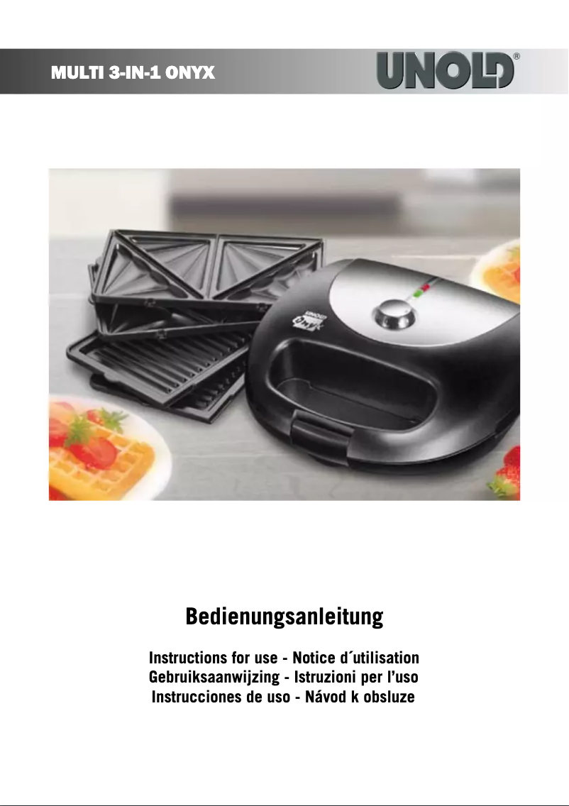 Page 1 of the manual User Manual Unold Multi 3-in-1