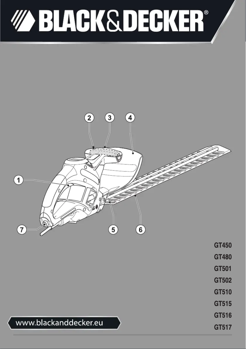First page image of the manual for GT517