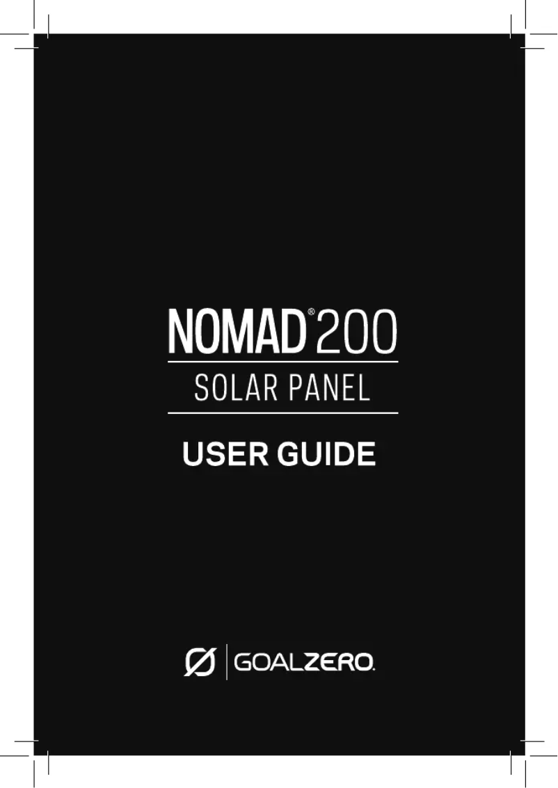 First page image of the manual for Nomad 200