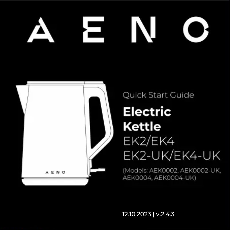 First page image of the manual for EK2