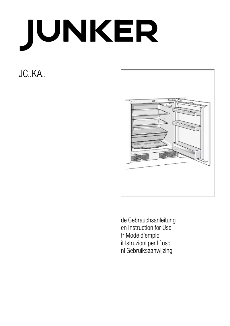 First page image of the manual for JC15KA20