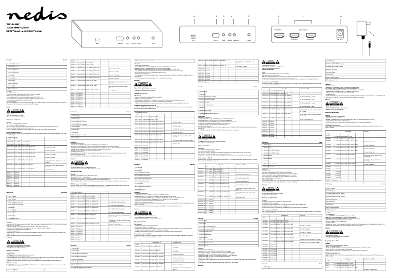 First page image of the manual for VSPL3402AT