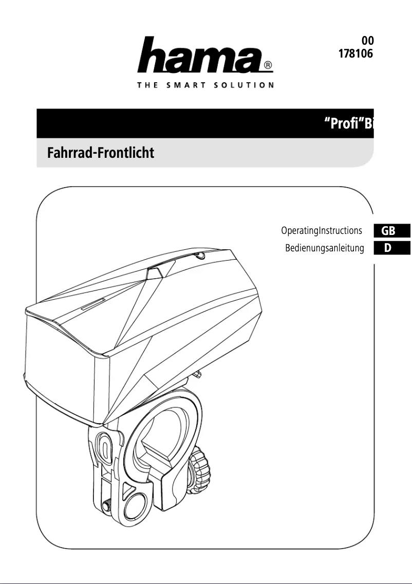 First page image of the manual for Profi 178106