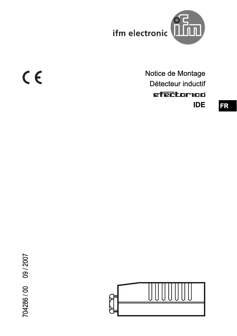 Page 1 of the manual User Manual IFM ID5005