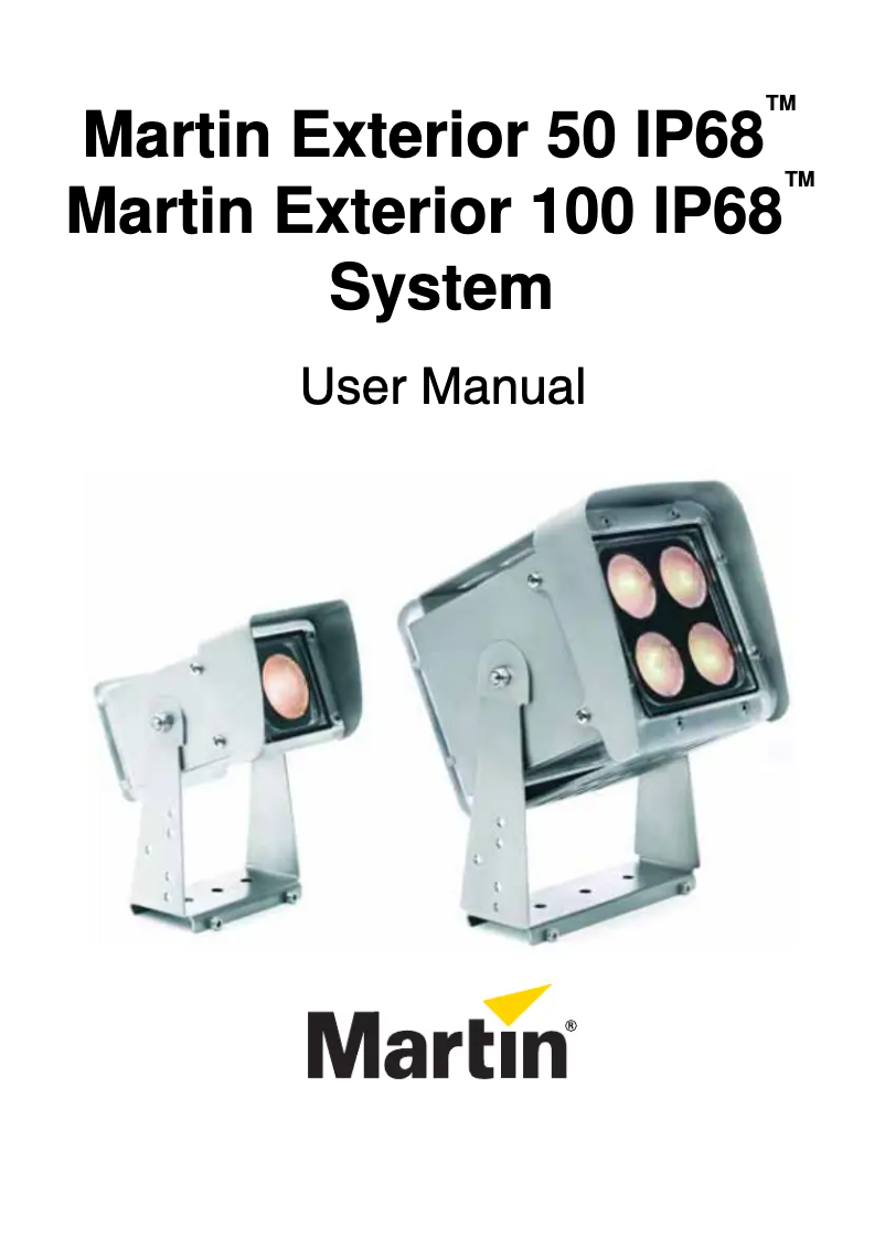 First page image of the manual for Exterior 50 IP68