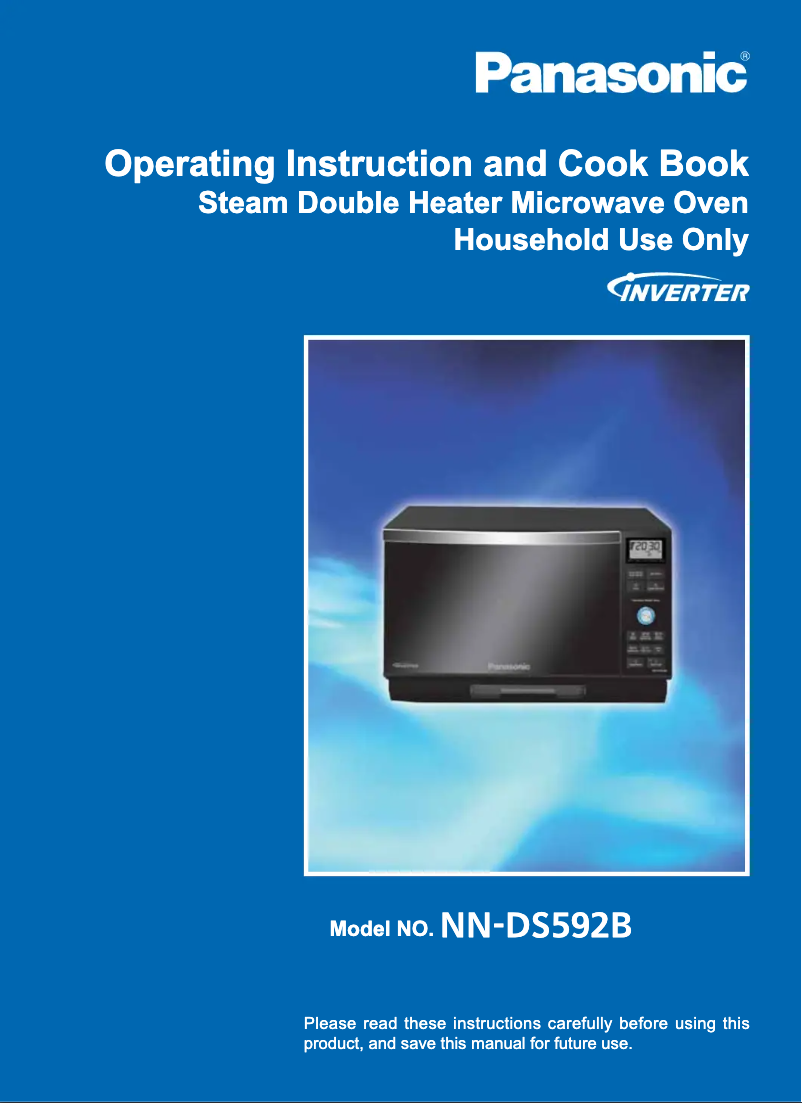 First page image of the manual for NN-DS592B