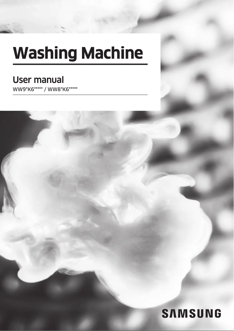 First page image of the manual for WW80K6604SW