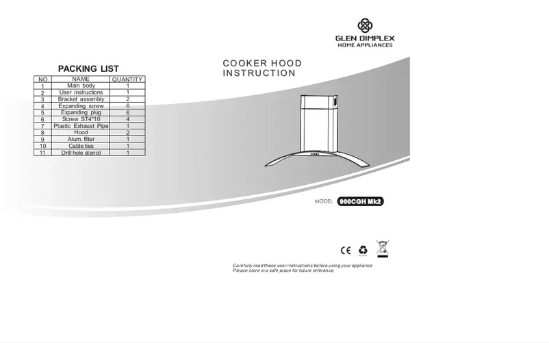 Page 1 of the manual User Manual Belling 900CGH MK2