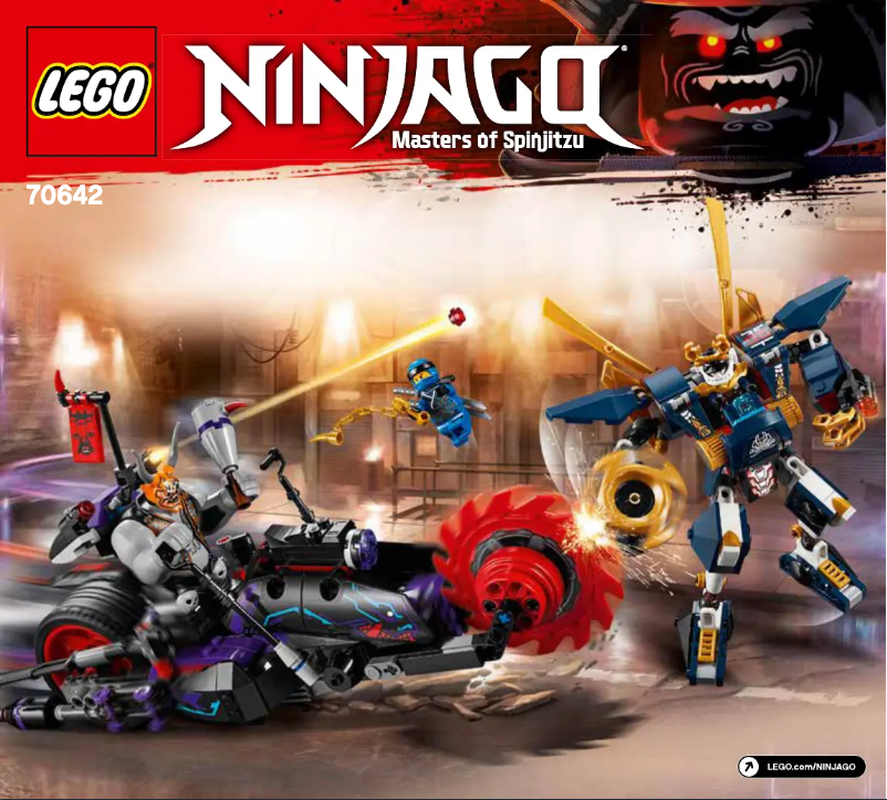 First page image of the manual for Ninjago 70642