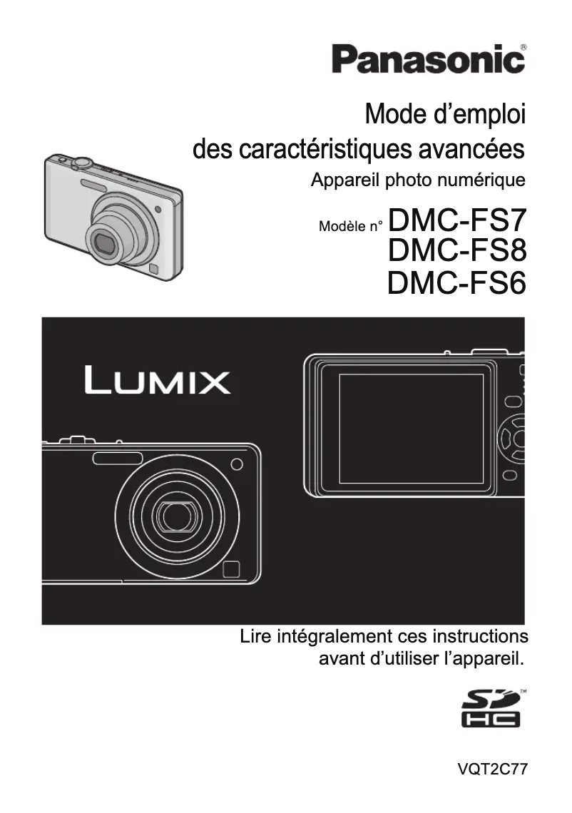 Page 1 of the manual User Manual Panasonic Lumix DMC-FS8
