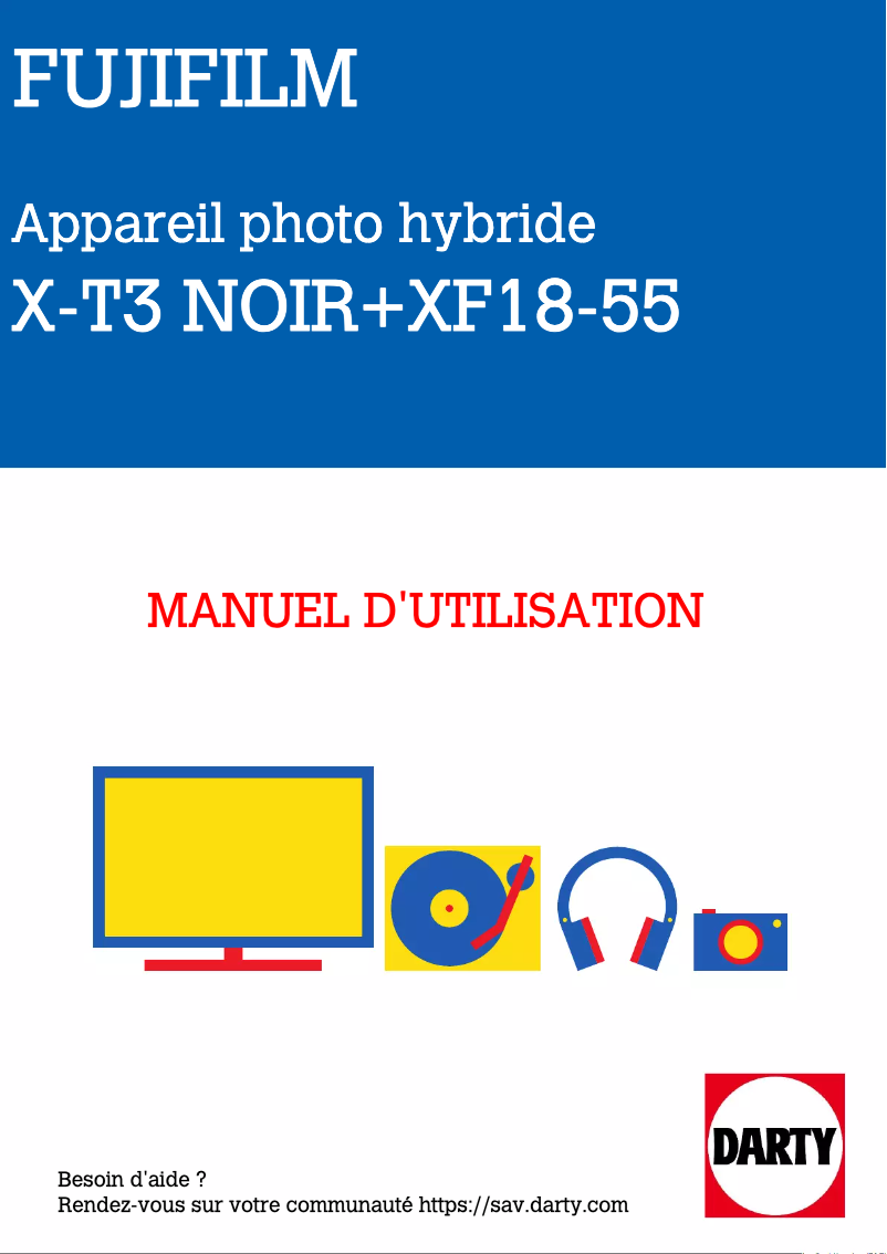 Page 1 of the manual User Manual Fuji X-T3