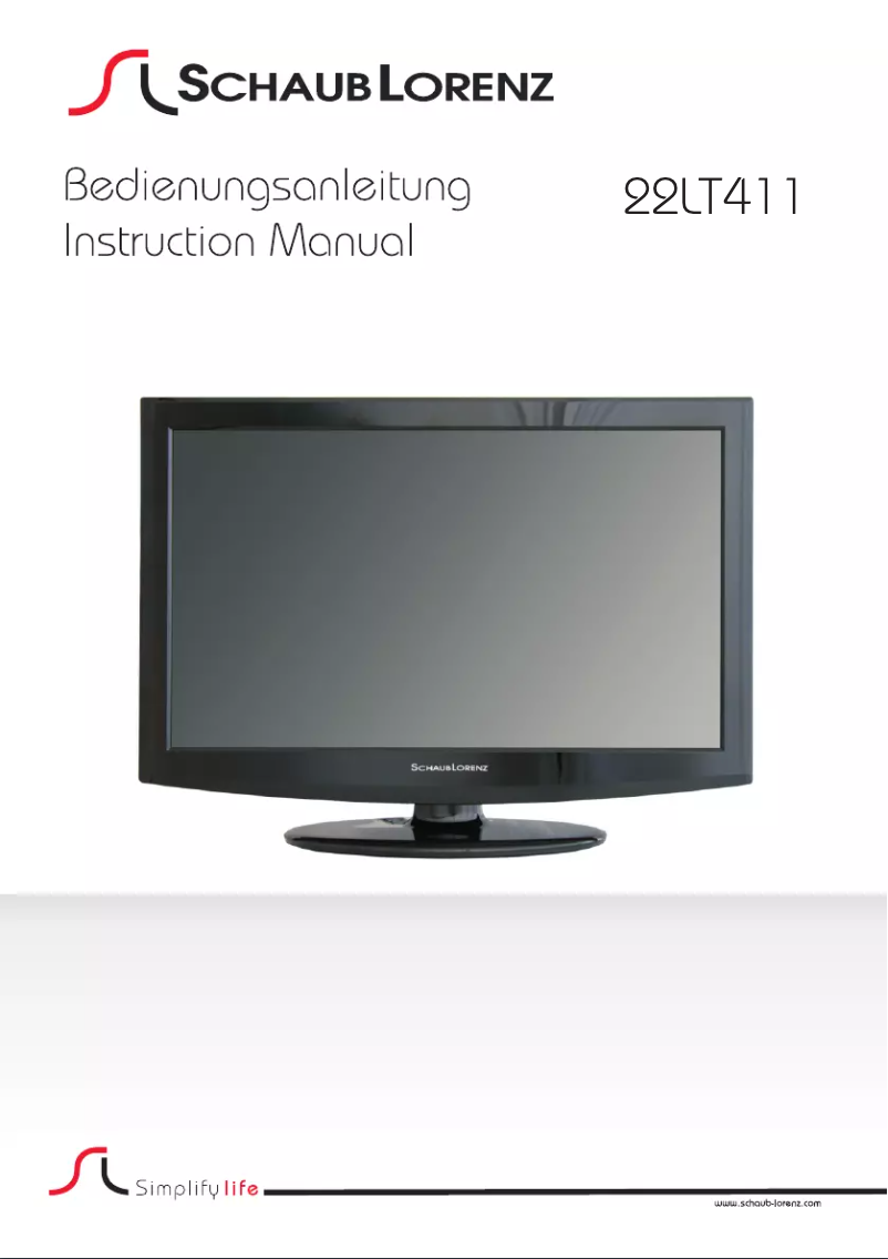 Page 1 de la notice Manuel utilisateur Schaub Lorenz 22LT411