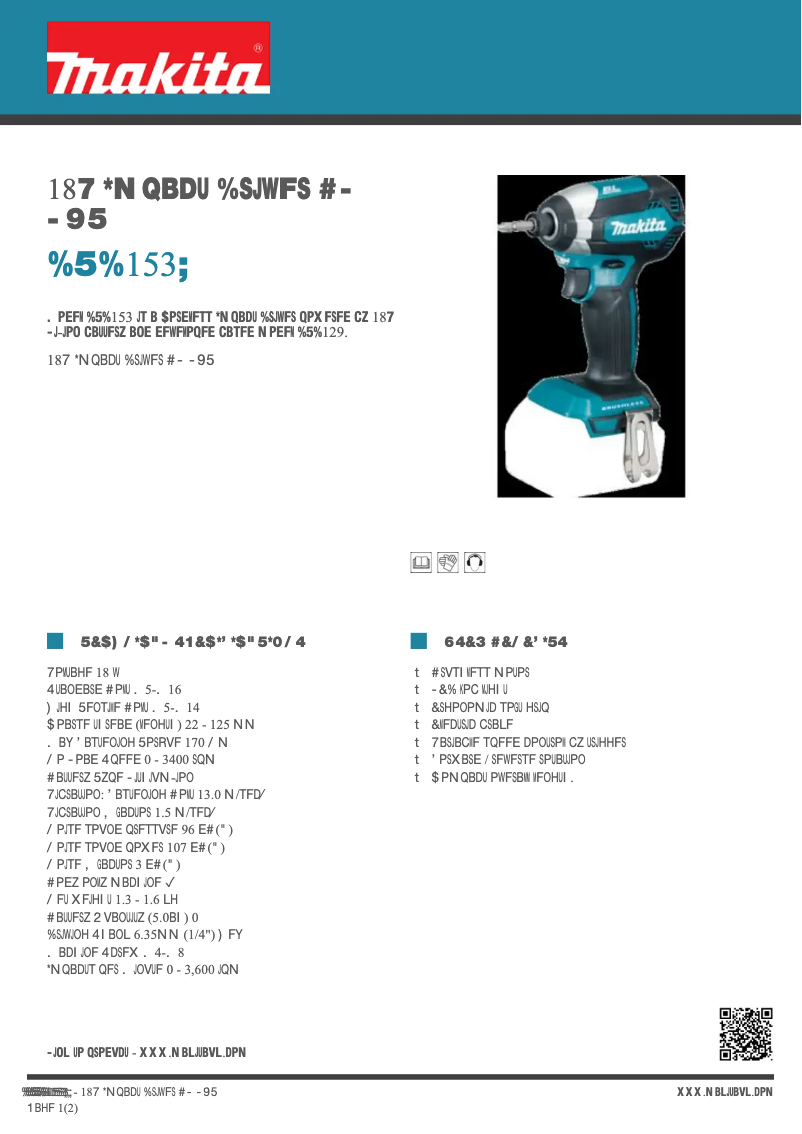 First page image of the manual for DTD153Z