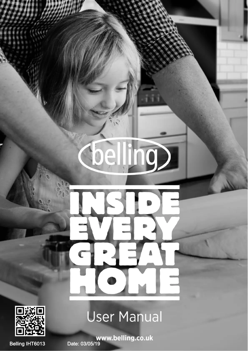 Page 1 of the manual User Manual Belling IHT6013
