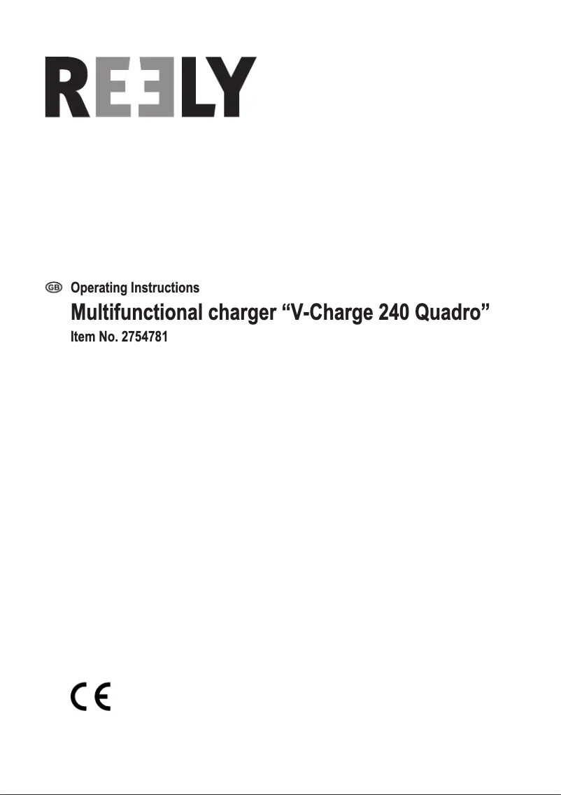 First page image of the manual for V-Charge 240 Quadro