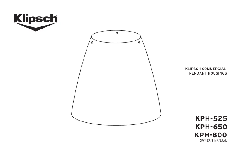 First page image of the manual for KPH-525