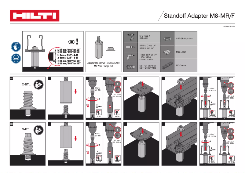Page 1 of the manual User Manual Hilti MR