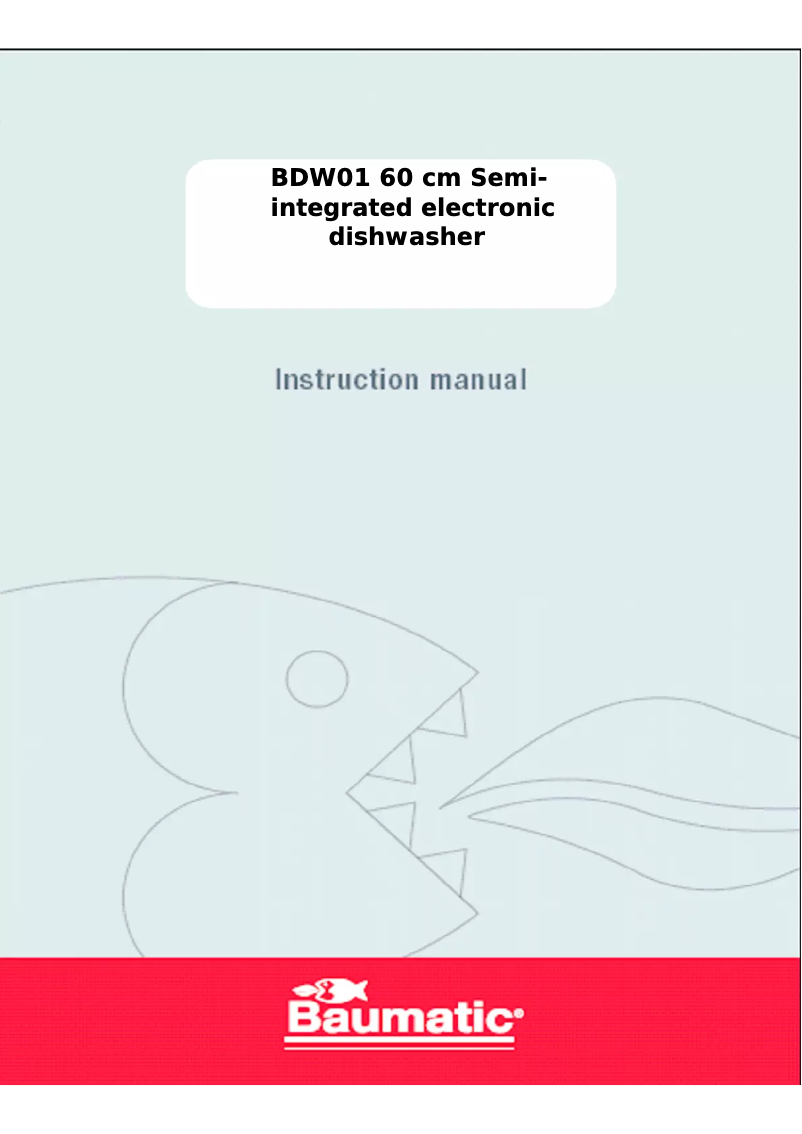 Page 1 of the manual User Manual Baumatic BDW01