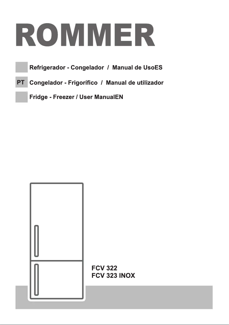 First page image of the manual for FCV 322