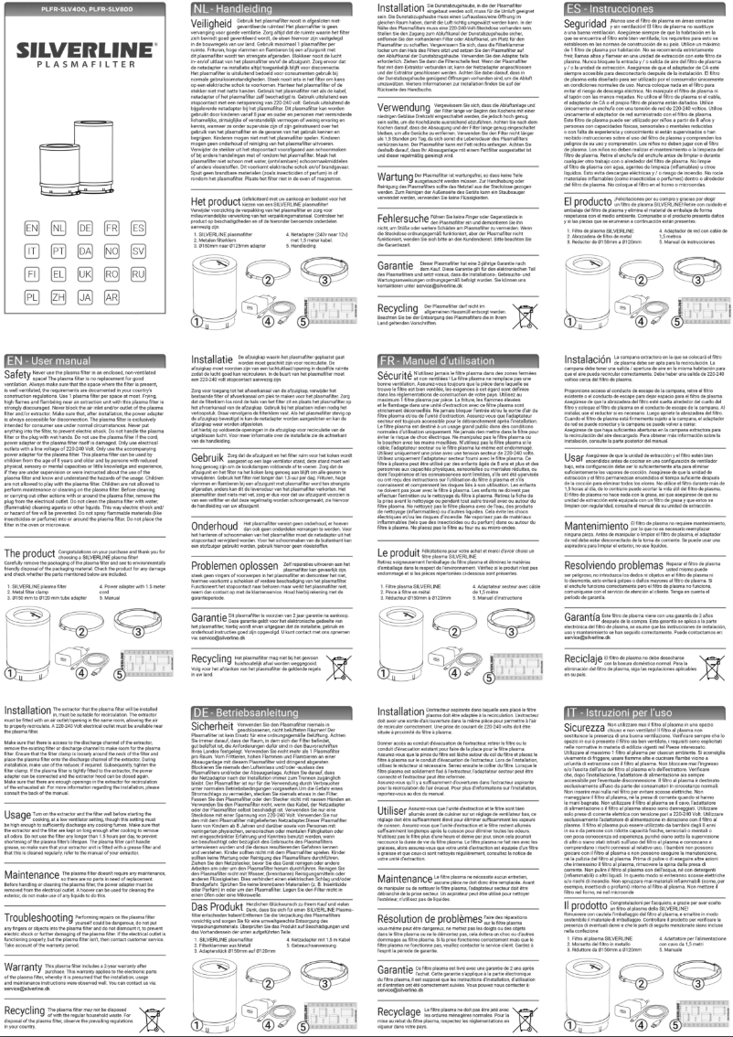 First page image of the manual for SLV800