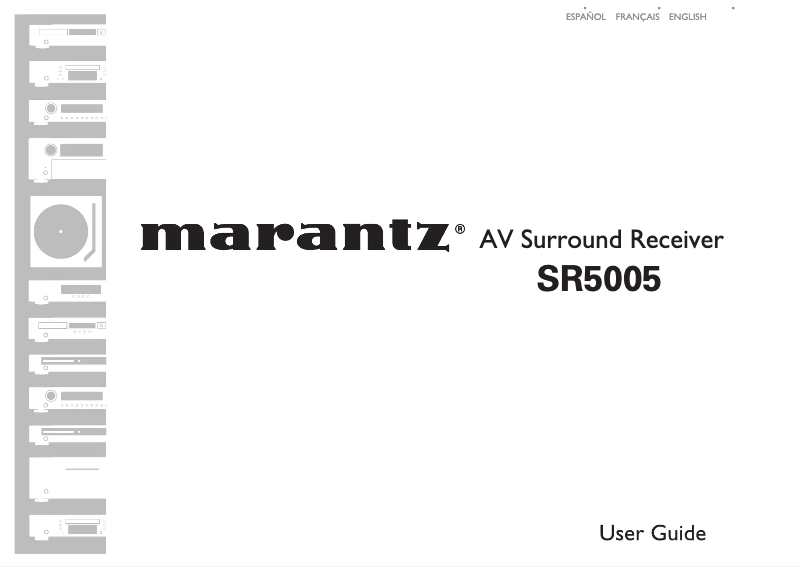 First page image of the manual for SR5005