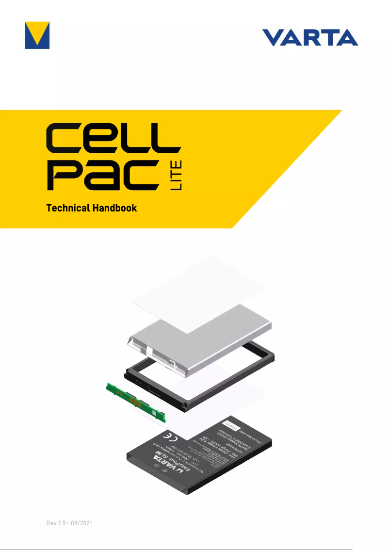 First page image of the manual for CellPac LITE
