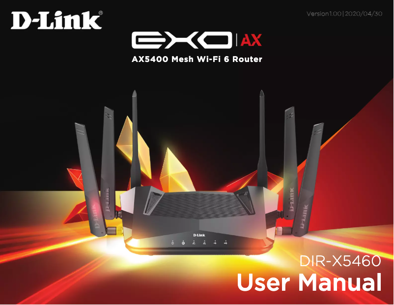 Page 1 of the manual User Manual D-Link EXO AX DIR-X5460