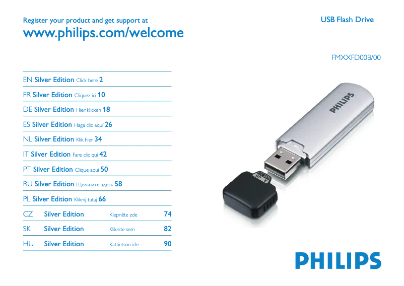 Page 1 of the manual Instruction Manual Philips FM01FD00B