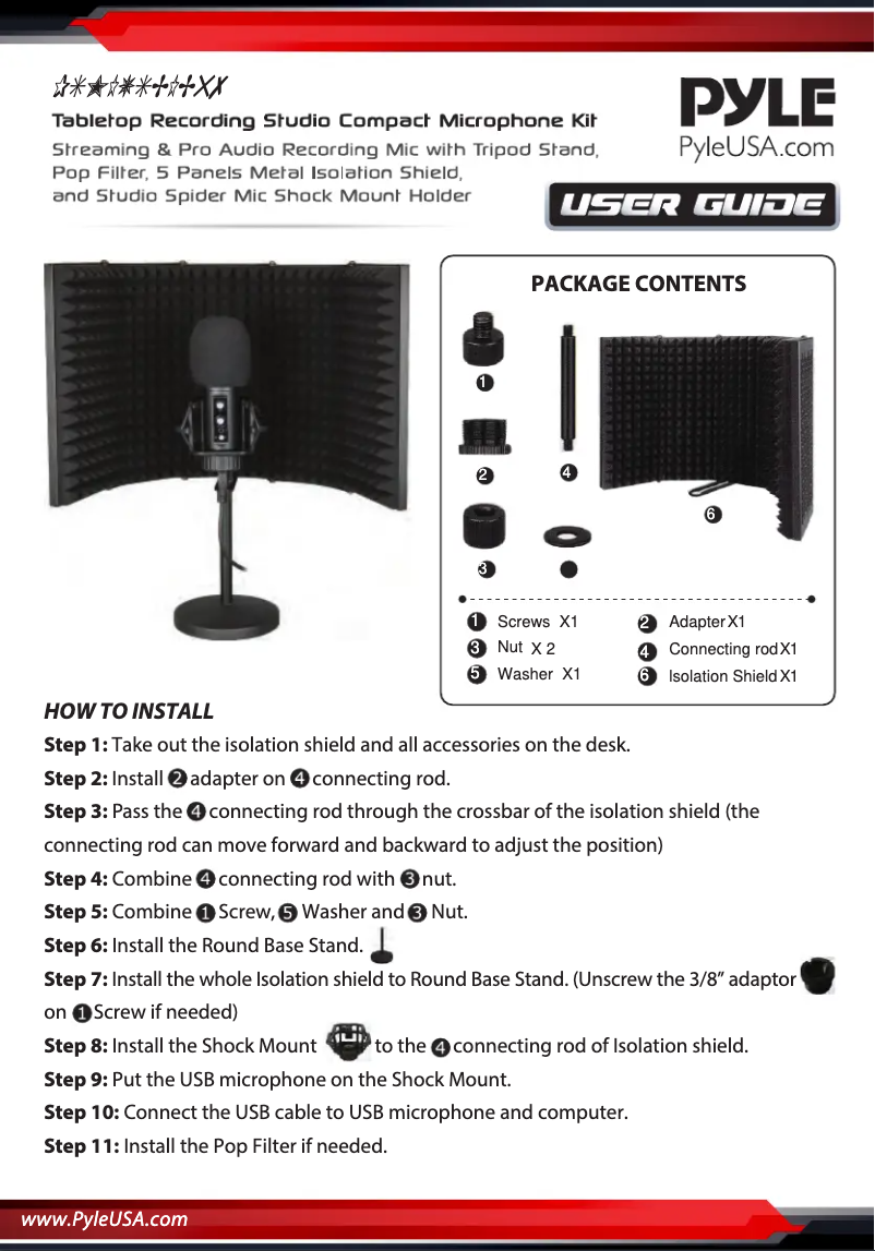 First page image of the manual for PSMIUSBIB57