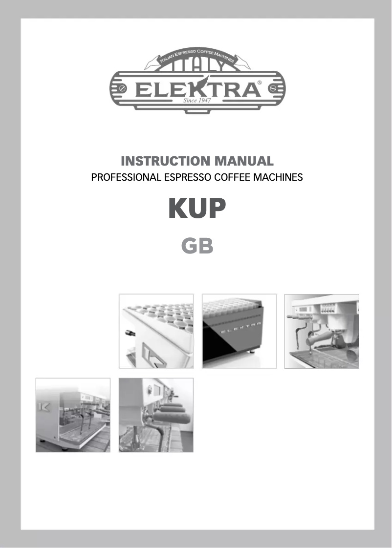 First page image of the manual for KUP