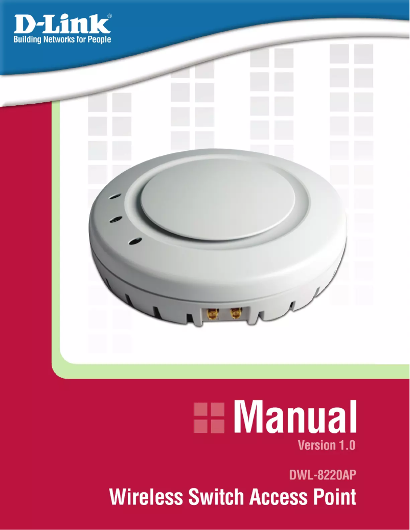 First page image of the manual for DWL-8220AP