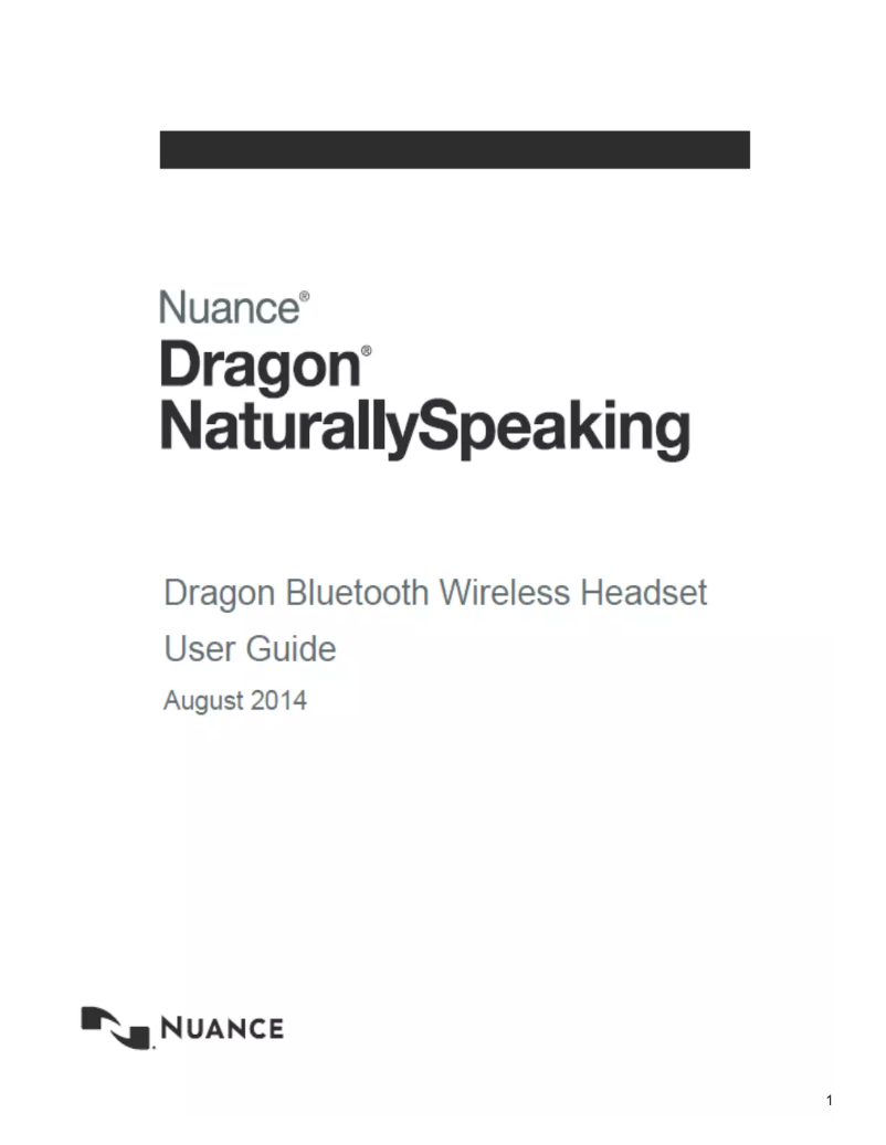 First page image of the manual for Dragon
