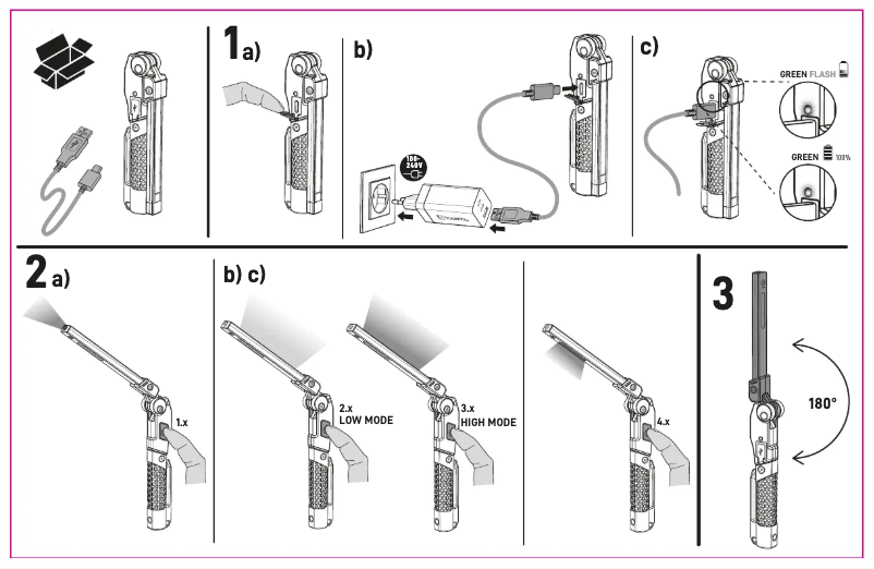 First page image of the manual for Work Flex Multifunction Light F20R 18649