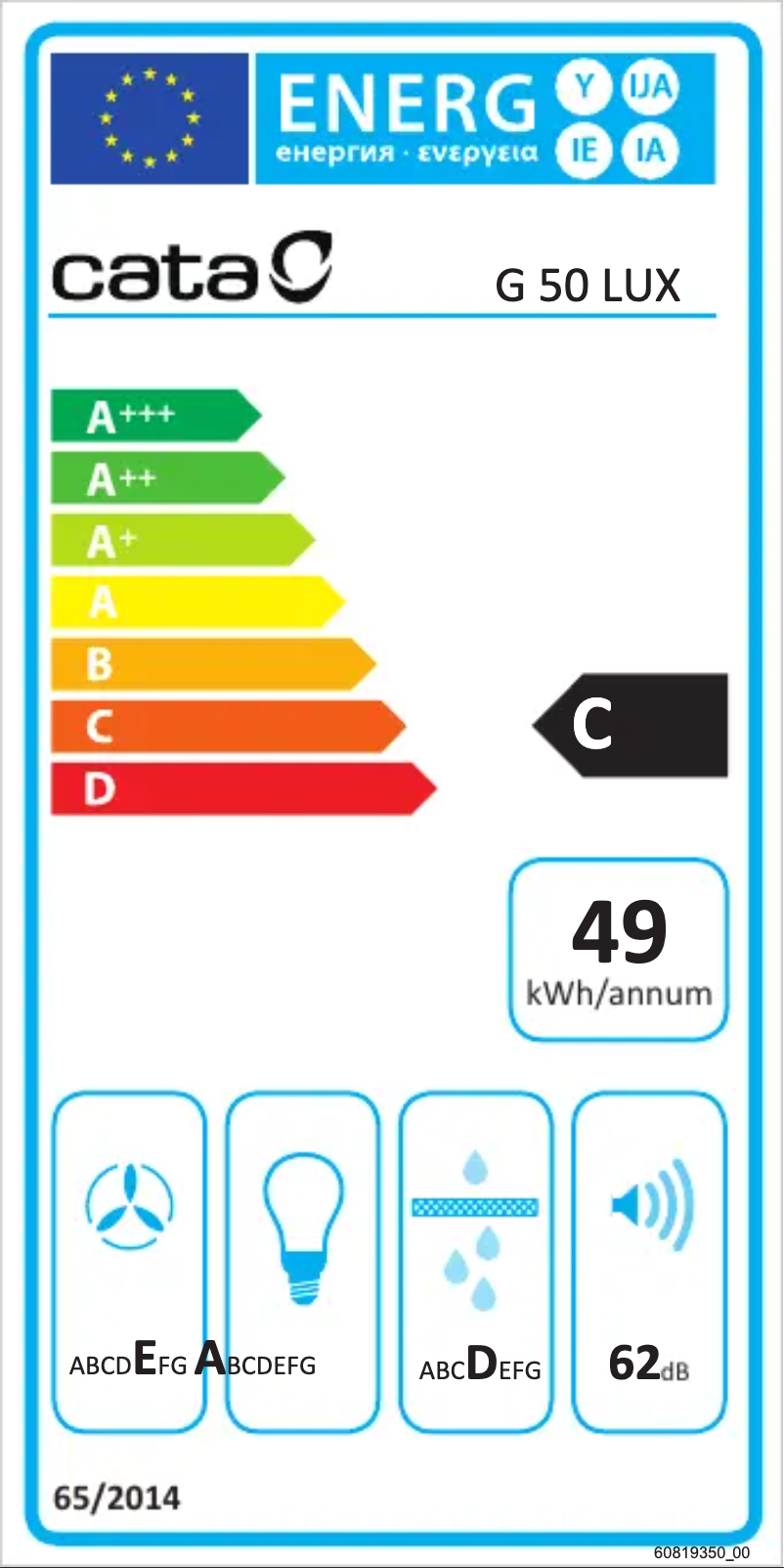 First page image of the manual for G 50 Lux X