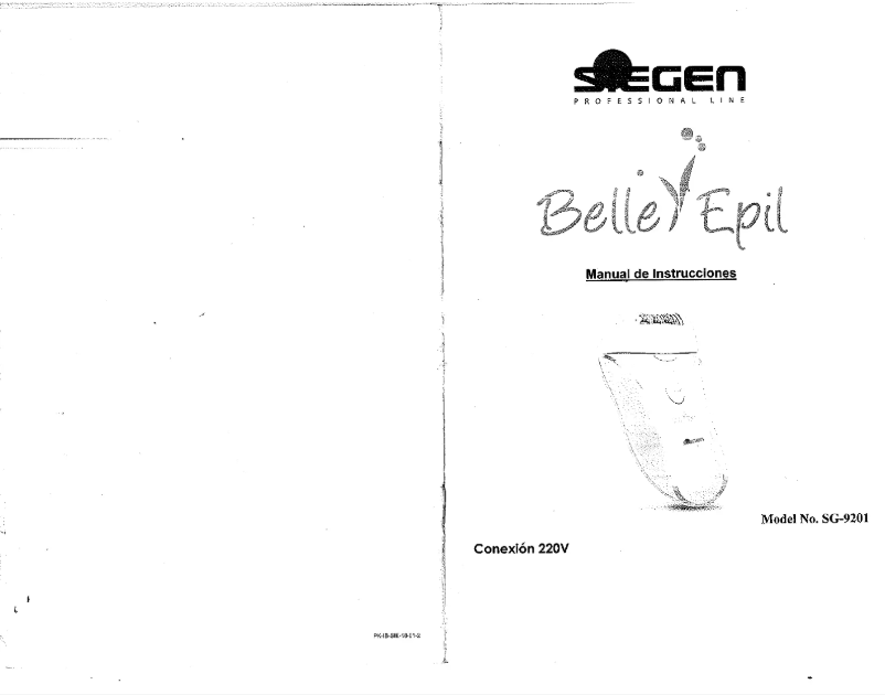 First page image of the manual for SG-9201