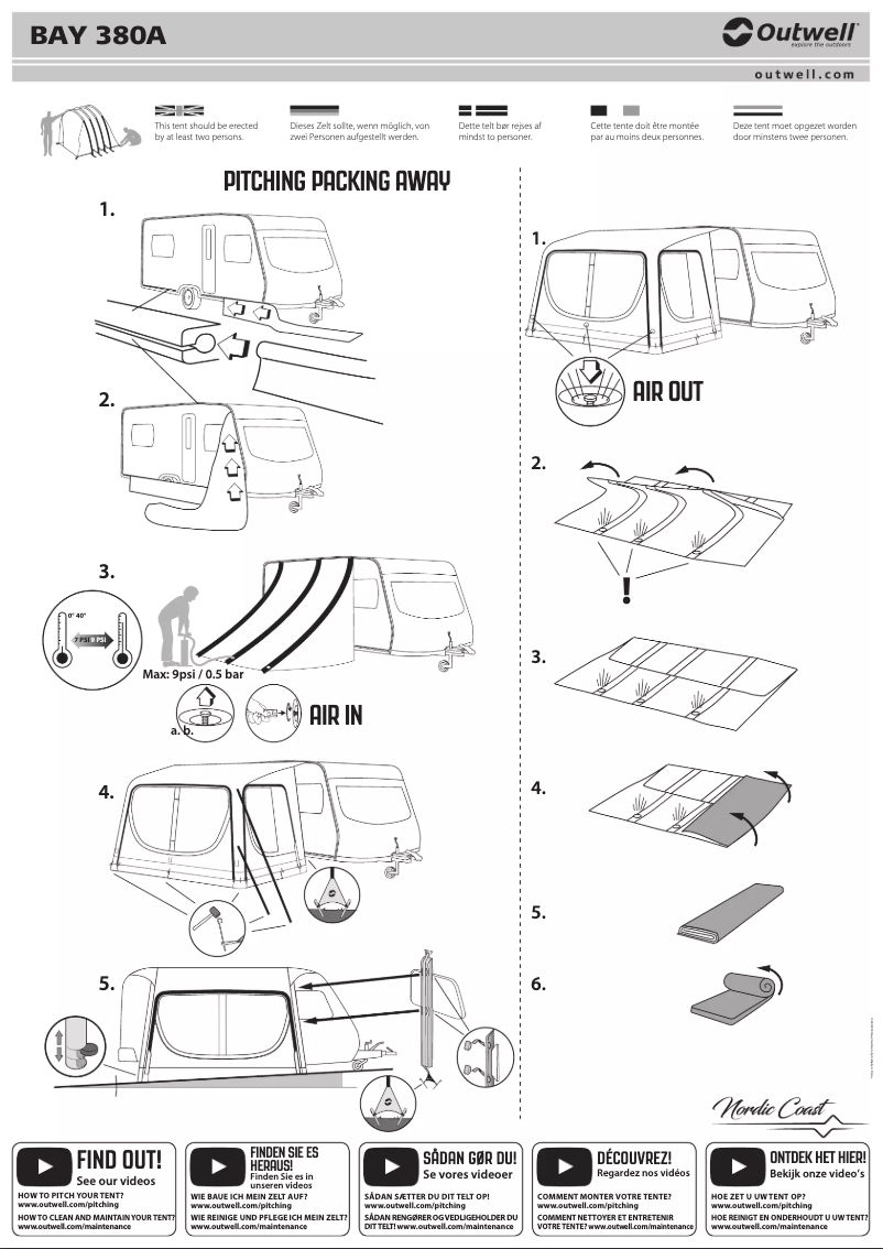 First page image of the manual for Bay 380A