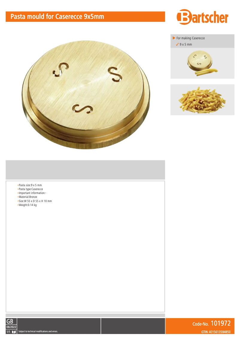 First page image of the manual for 101972