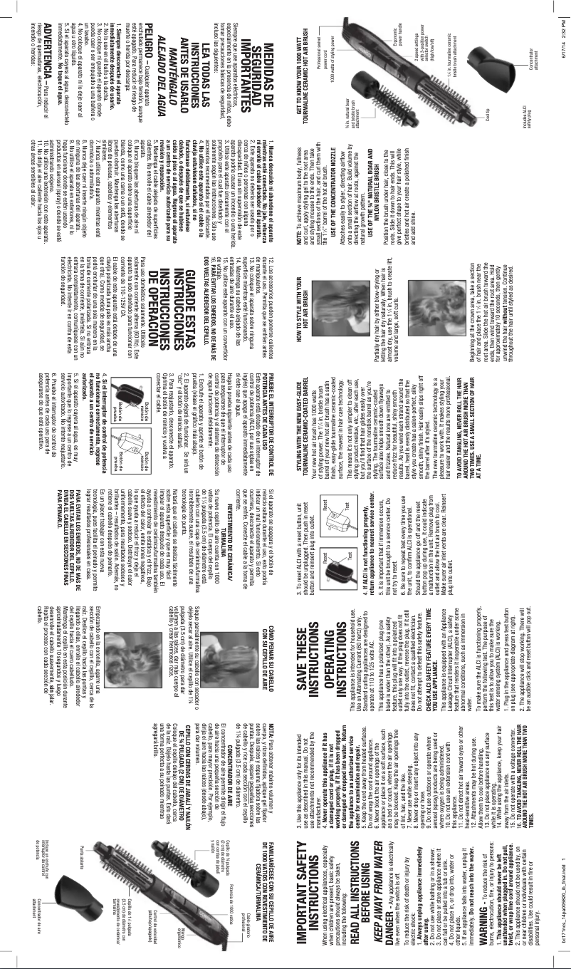 Image de la première page du manuel de l'appareil BC171NCSR