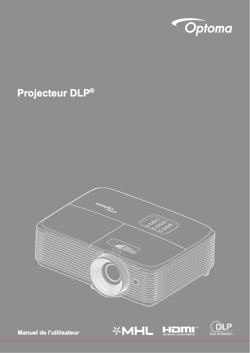 Page 1 of the manual User Manual Optoma HD29HLVx