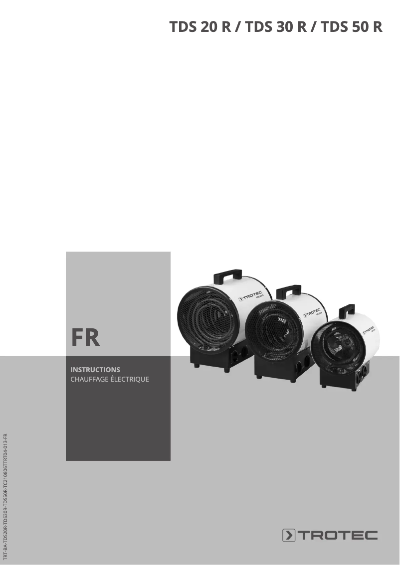 First page image of the manual for TDS 30 R