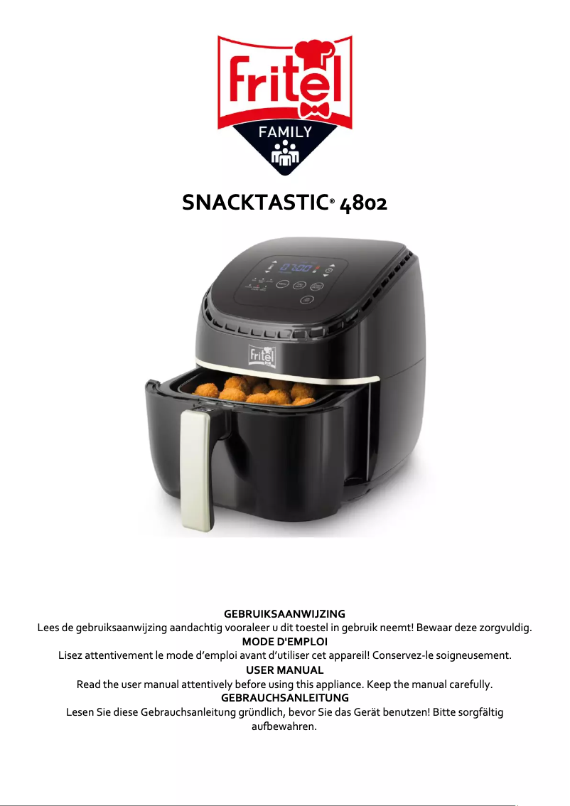First page image of the manual for Snacktastic 4802