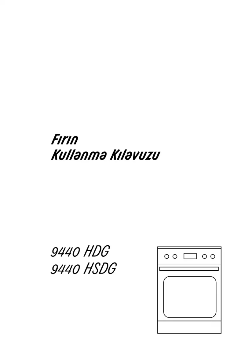 Page 1 of the manual User Manual Arçelik 9440 HS DG