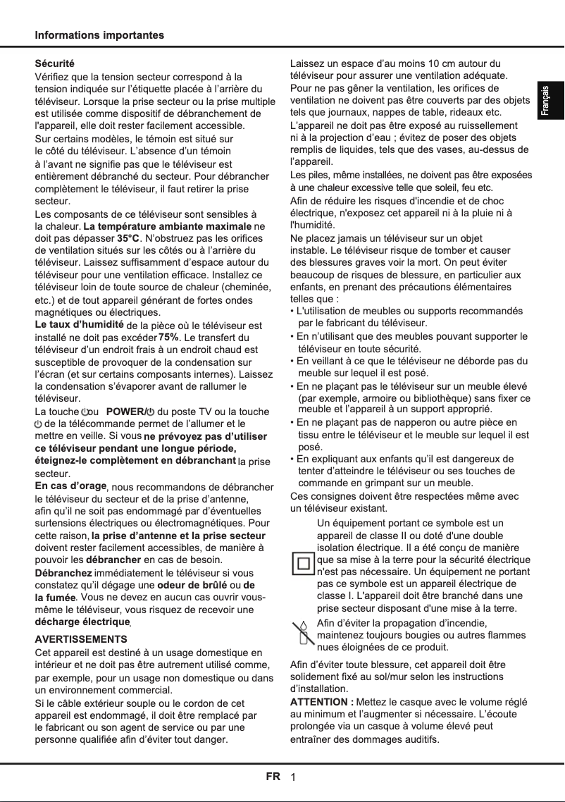 First page image of the manual for 32HB5426